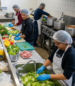 Manipulación de los alimentos en comedores